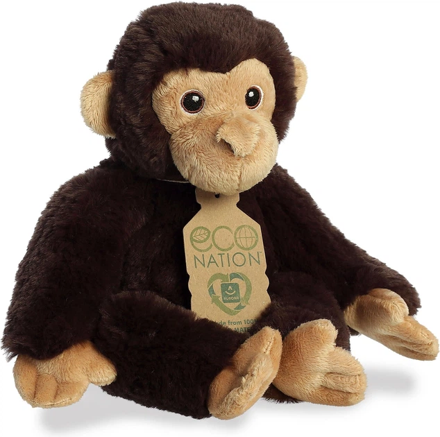 Maskotka Aurora Eco Nation Szympans 25 cm 200681A (5034566350328) - obraz 2