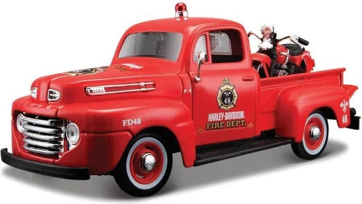 Zestaw metalowych modeli Maisto Harley-Davidson Ford F-1 Pick-up i Harley-Davidson EL Knucklehead 1936 2 szt 1:24 MST32191 (90159321910) - obraz 2