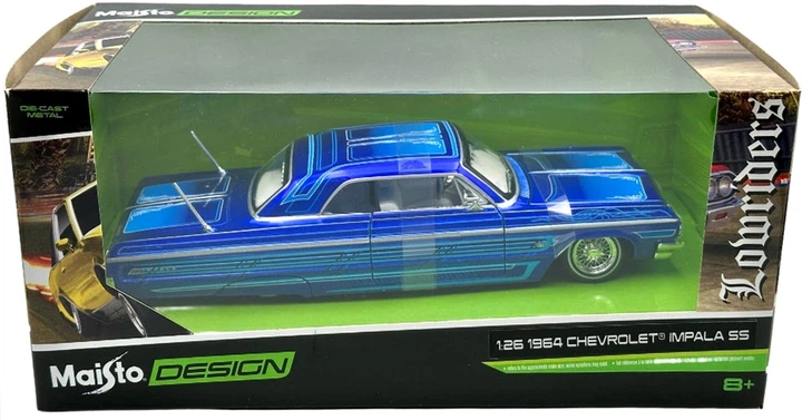 Metalowy model samochodu Maisto Lowriders Chevrolet Impala SS 1964 1:24 MST32547 (90159325475) - obraz 1