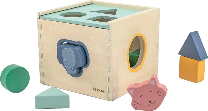 Sorter kształtów Trixie Drewniany Zwierzęta 16 elementów (5400858362759) - obraz 1