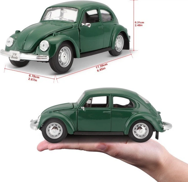 Metalowy model samochodu Maisto Special Edition Volkswagen Beetle 1:24 MST31926GN (90159072294) - obraz 16