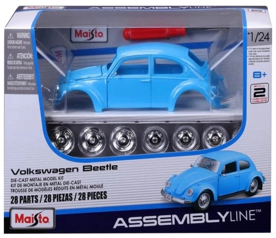 Metalowy model samochodu Maisto Assembly Line Volkswagen Beetle 1:24 MST39926 (90159399261) - obraz 1