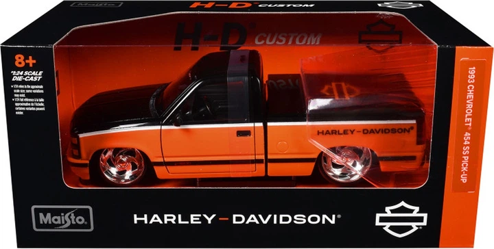 Metalowy model samochodu Maisto Harley-Davidson Chevrolet 454 SS Pickup 1993 1:24 MST32274 (090159322740) - obraz 1