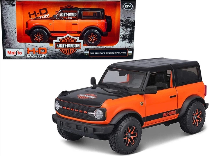 Metalowy model samochodu Maisto Harley-Davidson Ford Bronco Badlands 2021 1:24 MST32272 (90159322726) - obraz 1