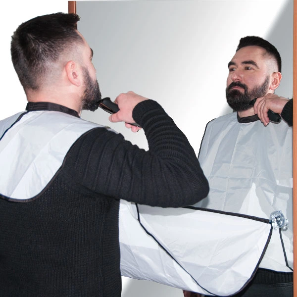 Пеньюар для стрижки бороды BarberTools с присосками белый (910003 WHT) - Фото 3 Пеньюар для стрижки бороды BarberTools с присосками белый (910003 WHT) - изображение 3