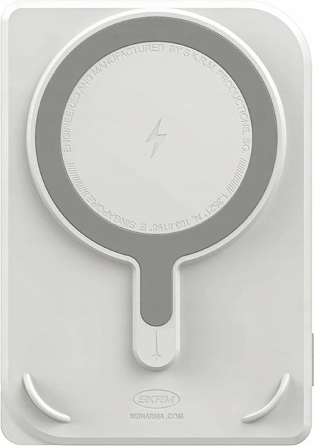 Powerbank Skinarma Nexus Mecha Magnetic Kick-Stand MagSafe 5000 mAh 20W Gray (SK-PB5KNEXUS-MECLGY) - obraz 2