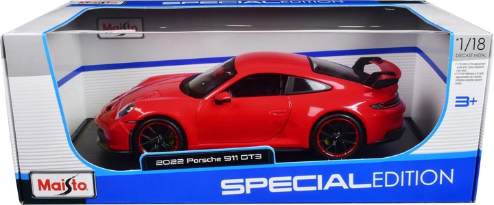 Metalowy model samochodu Maisto Special Edition Porsche 911 GT3 2022 1:18 MST36458RD (90159067993) - obraz 1