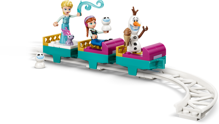 Zestaw klocków LEGO Disney Princess Lodowy zamek Elzy i śnieżna przejażdżka 216 elementów (43281) - obraz 6