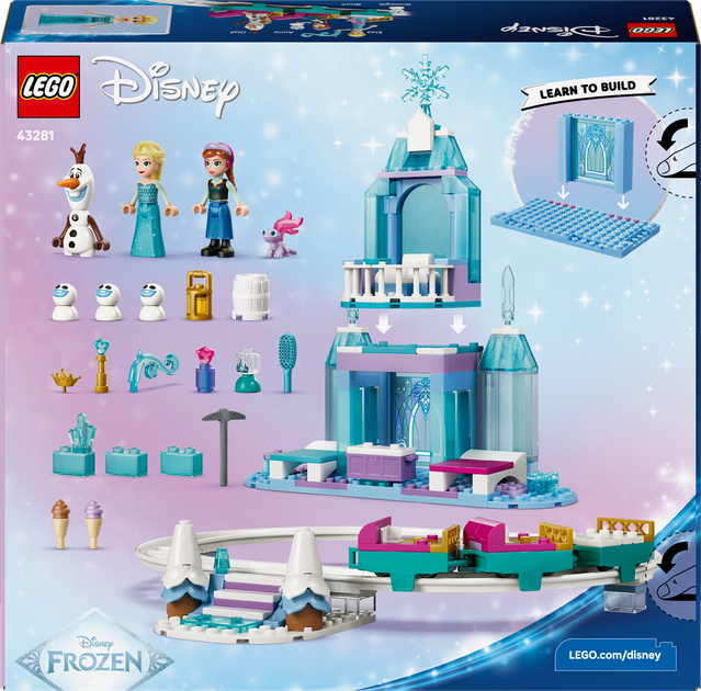 Zestaw klocków LEGO Disney Princess Lodowy zamek Elzy i śnieżna przejażdżka 216 elementów (43281) - obraz 9
