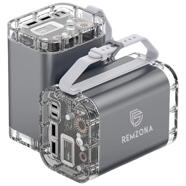 Повербанк для ноутбука 60000 mah 140W с быстрой зарядкой PD Quick Charge 3.0 Fast Charge хороший УМБ Remzona Exover 60X 2 USB-A 2 USB-C для телефона айфона роутера планшета макбука большой LED дисплей портативный мощный фонарик защита IP67 кабель 100W - изображение 14