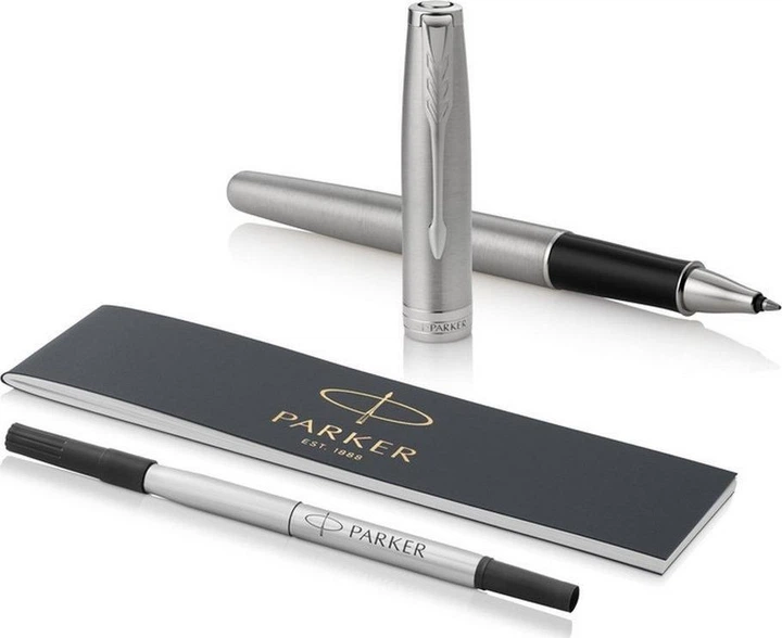 Pióro kulkowe Parker Sonnet Stainless Steel CT Szara obudowa Czarna (3501179315119) - obraz 3