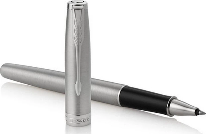 Pióro kulkowe Parker Sonnet Stainless Steel CT Szara obudowa Czarna (3501179315119) - obraz 4