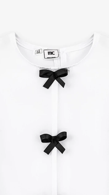 Блуза однотонна для дівчинки MyChance 2599 140 см Білий shop (2000999174766) - Фото 2 Блуза однотонна для дівчинки MyChance 2599 140 см Білий shop (2000999174766) - зображення 2
