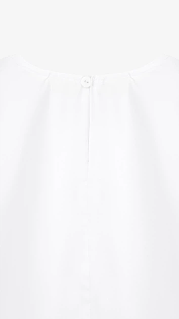 Блуза однотонна для дівчинки MyChance 2599 140 см Білий shop (2000999174766) - Фото 3 Блуза однотонна для дівчинки MyChance 2599 140 см Білий shop (2000999174766) - зображення 3