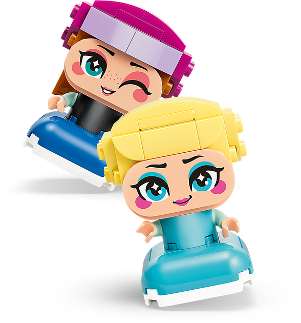 Zestaw klocków LEGO Disney Princess Mała Anna i Elza 65 elementów (43284) - obraz 3