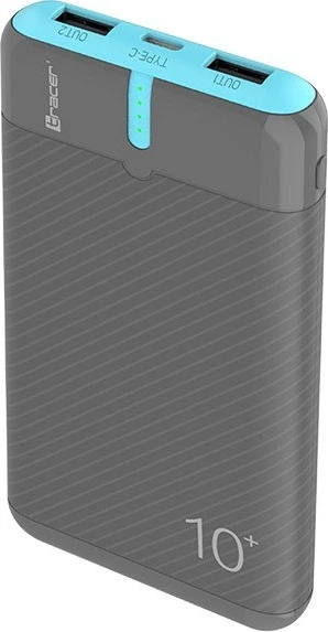 Powerbank Tracer EnerGo 10000 mAh 10W Gray/Blue (TRABAT47514) - obraz 4
