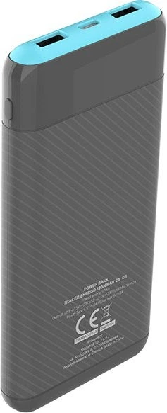 Powerbank Tracer EnerGo 10000 mAh 10W Gray/Blue (TRABAT47514) - obraz 6