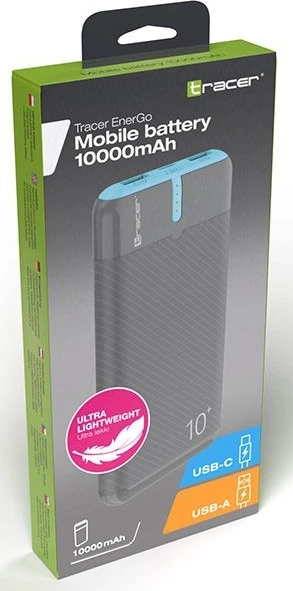 Powerbank Tracer EnerGo 10000 mAh 10W Gray/Blue (TRABAT47514) - obraz 7