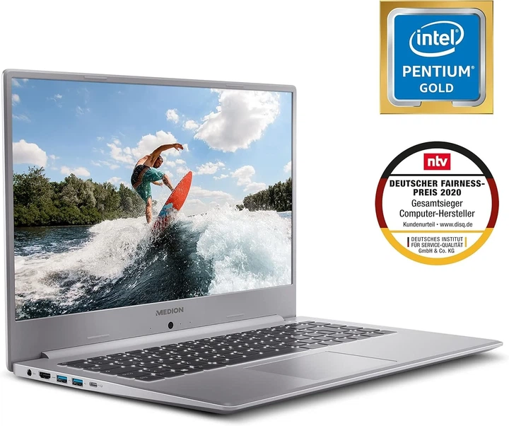 Ноутбук 15.6" MEDION S15447 Intel Pentium 6405U RAM 8GB SSD 256GB Windows 11 (UKR) - изображение 2