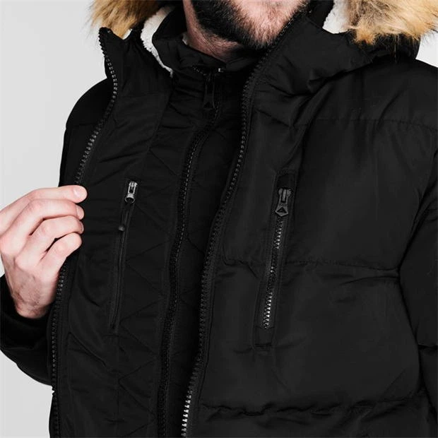 Пуховик Soul Cal 2 Zip Bubble Jacket Mens Black 3XL - Фото 9 Пуховик Soul Cal 2 Zip Bubble Jacket Mens Black 3XL - изображение 9