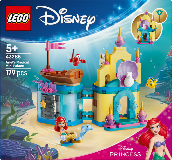 Zestaw klocków LEGO Disney Princess Magiczny minipałac Arielki 179 elementów (43285) - obraz 1