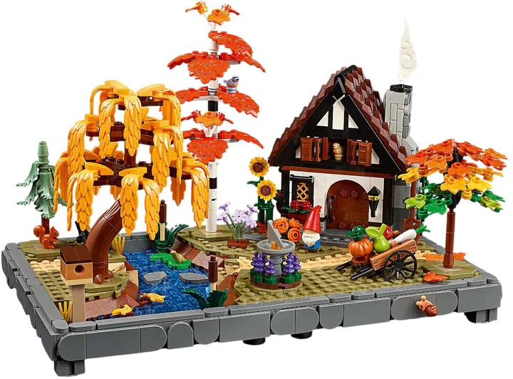 Zestaw klocków LEGO Icons Jesienny ogród z chatką 1102 elementy (11372) - obraz 3
