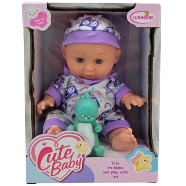Пупс с подвижными руками и ногами Bambi HX623-5/7, Cute baby, с игрушкой (HX623-5/7 Violet)-RT) - изображение 2