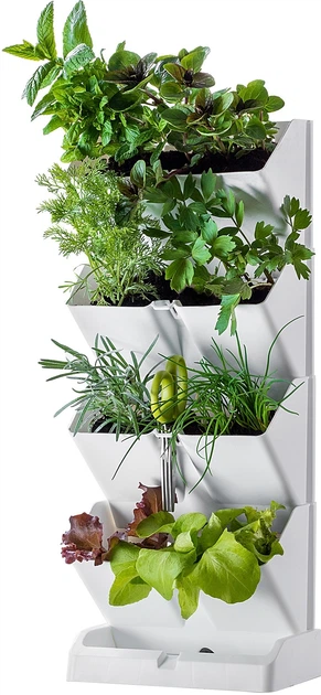 Вертикальний садовий настінний модуль Kadax Seres 48 x 19 см Білий (K8014) - зображення 1