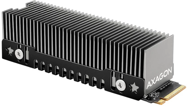 Chłodzenie Axagon dla dysku M.2 SSD CLR-M2XT Grey - obraz 1