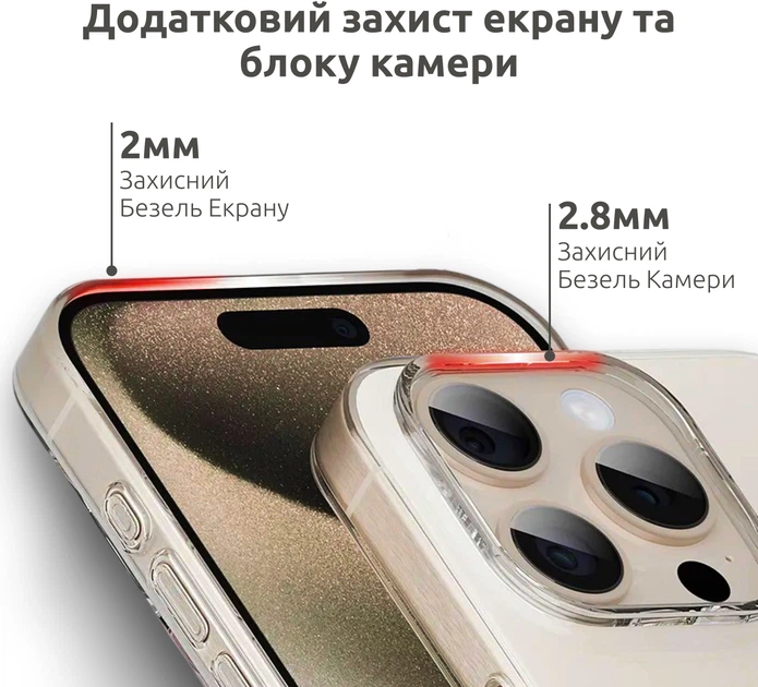 Чехол для смартфона Intaleo Clear MagSafe для Apple iPhone 15 Pro Transparent (1283126577604) - изображение 3