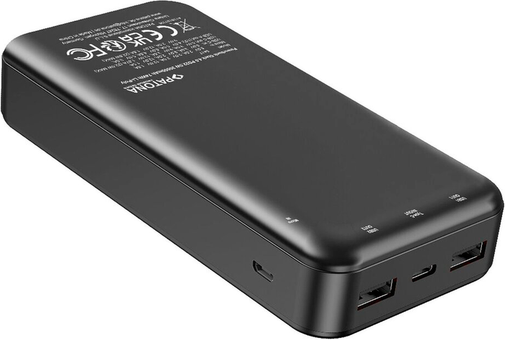 Powerbank PATONA Premium Stark 4.0 20000 mAh 22.5W Black (4055655252157) - obraz 2