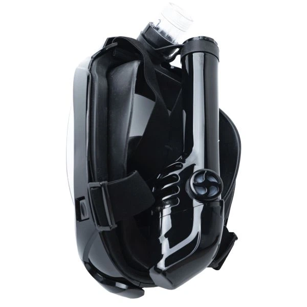 Маска для плавання Marlin CRUISE black/black/black S/M повнолицева маска для снорклінгу - зображення 7