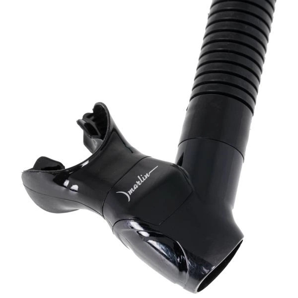 Трубка для дайвинга с нижним клапаном Marlin Flash Black/Titan - изображение 5