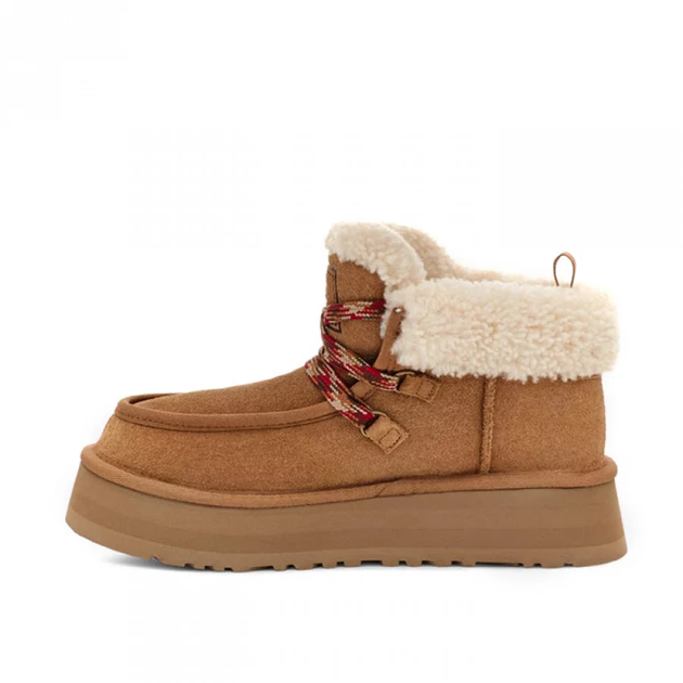 Жіночі уггі Платформа Жіночі Замша Помаранчеві UGG Funkarra Platform Chestnut (37, помаранчевий) - Фото 2 Жіночі уггі Платформа Жіночі Замша Помаранчеві UGG Funkarra Platform Chestnut (37, помаранчевий) - изображение 2