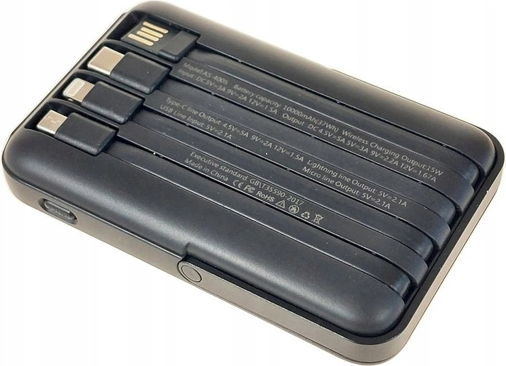 УМБ Adar 6w1 10000 mAh 15W Black (5901271625310) - зображення 2