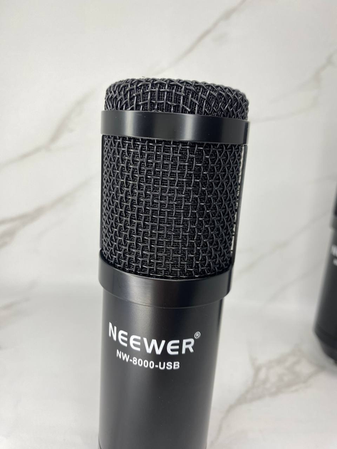 Б/в Конденсаторний USB мікрофон Neewer NW-8000 USB 192 кГц/24 біт, суперкардіоїдний, для стрімів, подкастів та запису - зображення 3