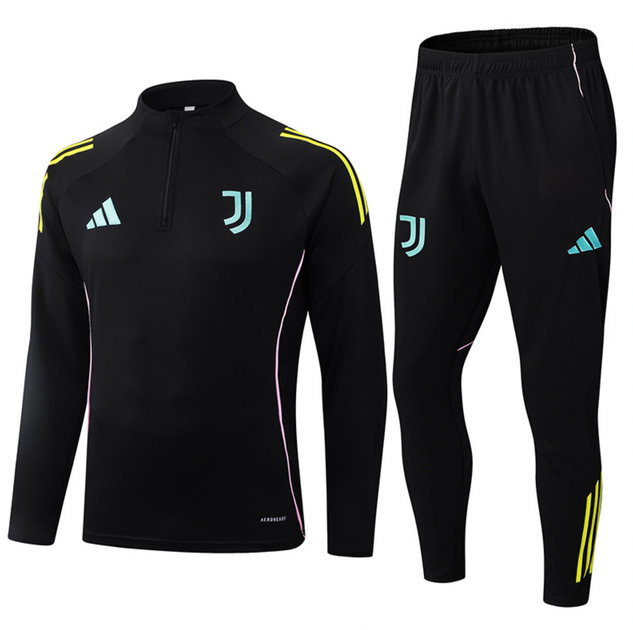 Тренировочный спортивный костюм Juventus чёрный — олимпийка + штаны, детский, футбольный, сезон 2025/2026 (р. 18 рост 155-165 см.) - Фото 1 Тренировочный спортивный костюм Juventus чёрный — олимпийка + штаны, детский, футбольный, сезон 2025/2026 (р. 18 рост 155-165 см.) - изображение 1