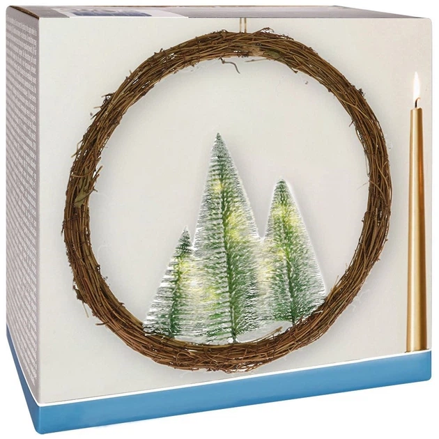 Сяючий декор Vilde 839063 Вінок святковий 10 LED 40 см (8719987996481) - зображення 5