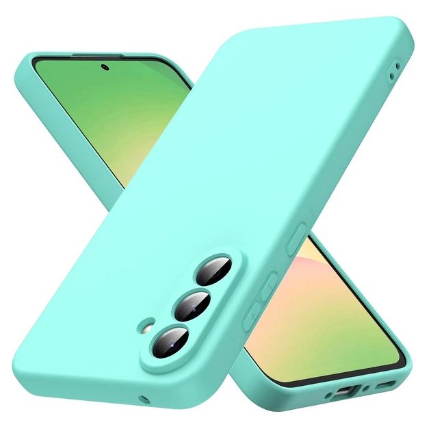 Чехол Fiji Full Soft Premium для Samsung Galaxy A35 5G (A356) противоударный бампер с микрофиброй Mint - Фото 1 Чехол Fiji Full Soft Premium для Samsung Galaxy A35 5G (A356) противоударный бампер с микрофиброй Mint - изображение 1