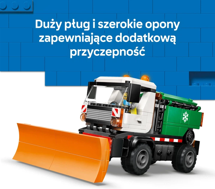 Zestaw klocków LEGO CITY Pług śnieżny 263 elementów (60490) - obraz 4