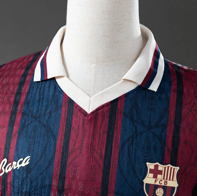 Футбольная футболка Barcelona 125th Anniversary — юбилейная ретро-модель р. S (рост 160-170) - изображение 2