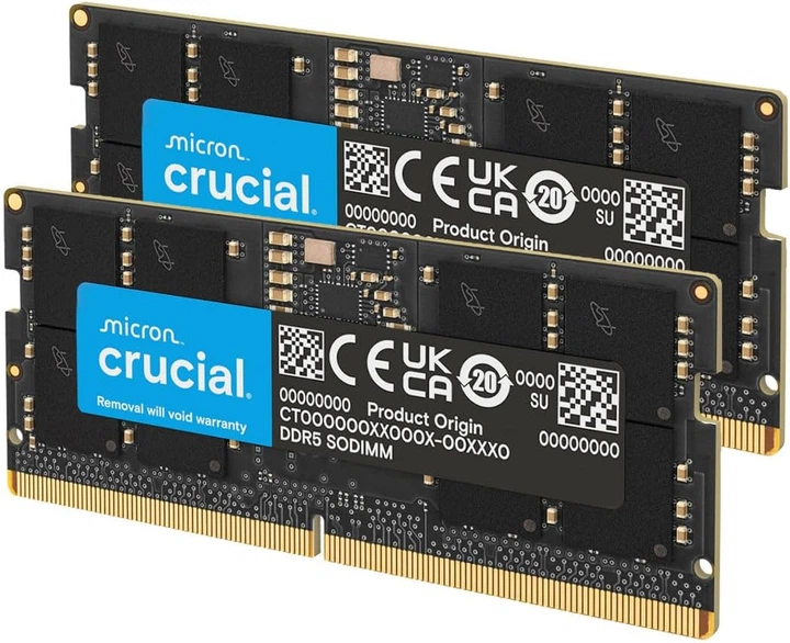 Pamięć RAM Crucial SO-DIMM DDR5-5600 131072MB PC5-44800 (Kit of 2x65536) (CT2K64G56C46S5) - obraz 2