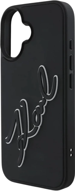 Etui plecki Karl Lagerfeld na Apple iPhone 16 Czarne (3666339319922) - obraz 1
