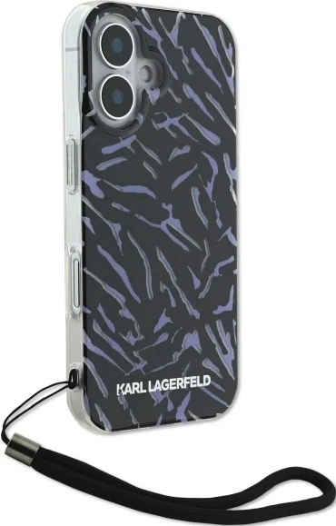 Панель Karl Lagerfeld для Apple iPhone 16 зі шнурком Cord Purple (3666339320324) - зображення 6