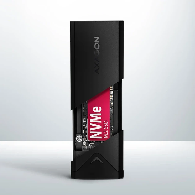 Zewnętrzna kieszeń Axagon EEM2-UB2 USB-C 10Gbps - M.2 NVMe SSD Black - obraz 6