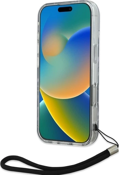 Etui plecki Karl Lagerfeld na Apple iPhone 16 Pro Max ze sznurkiem Cord Fioletowy (3666339320355) - obraz 3