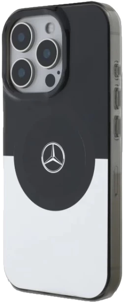 Панель Mercedes Benz Double Layer BiColor для Apple iPhone 16 Pro Max з MagSafe Black Silver (3666339326432) - зображення 4