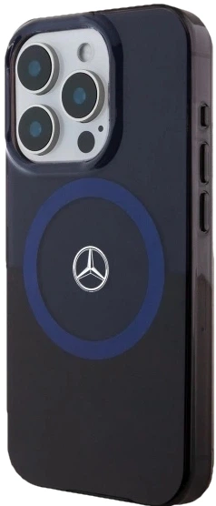 Панель Mercedes Benz Double Layer BiColor для Apple iPhone 16 Pro Max з MagSafe Black Blue (3666339326470) - зображення 4