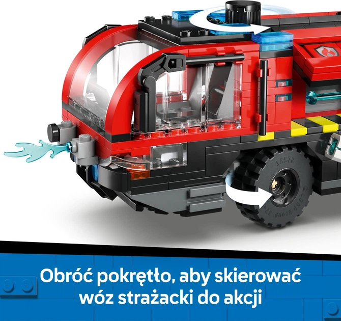 Конструктор LEGO CITY Пожежна вантажівка в аеропорту 691 елемент (60499) - зображення 5