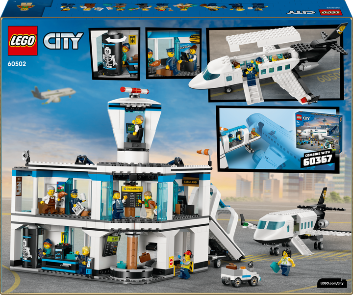 Конструктор LEGO CITY Аеропорт із літаком 887 елементів (60502) - зображення 9